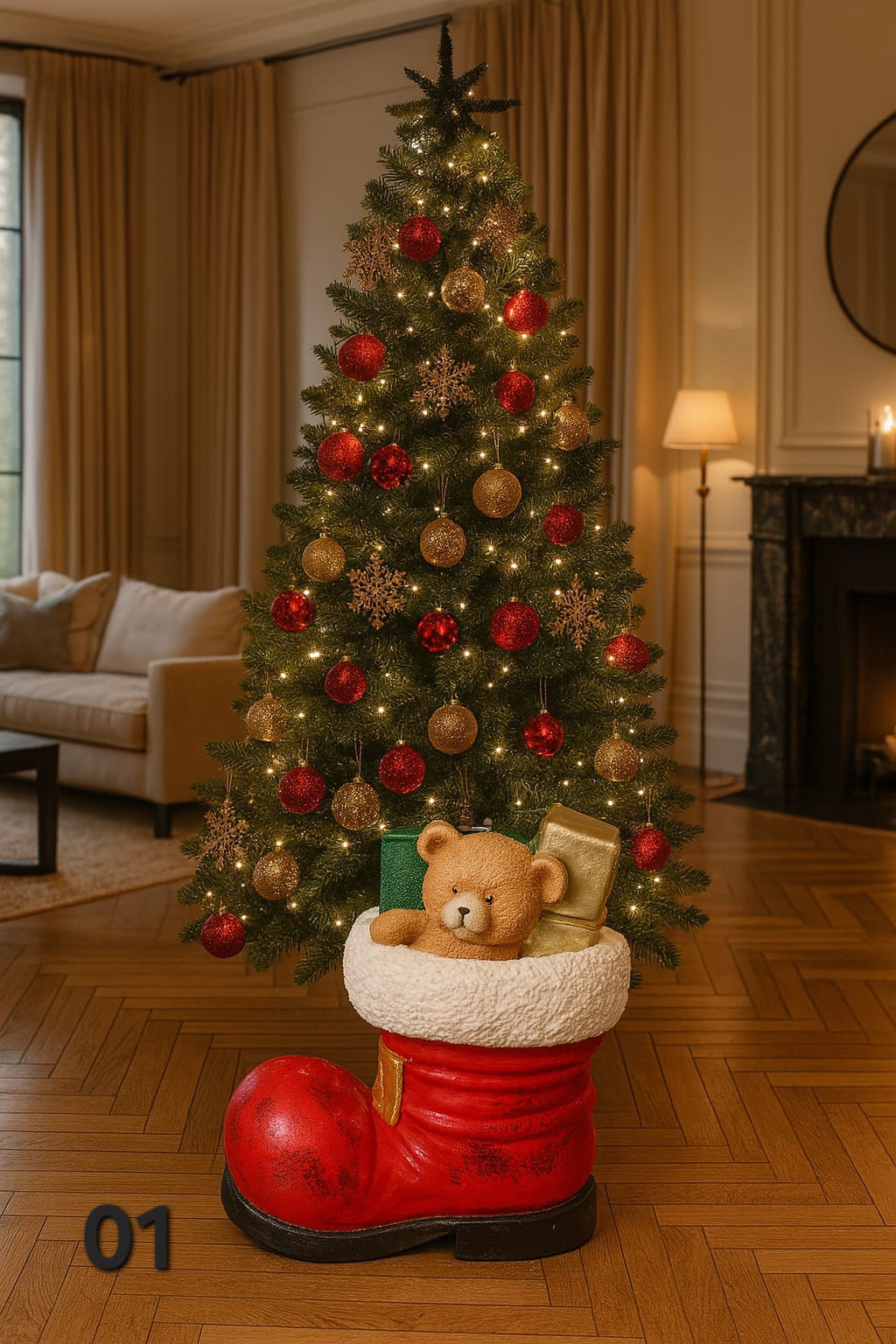 Base albero stivale teddy