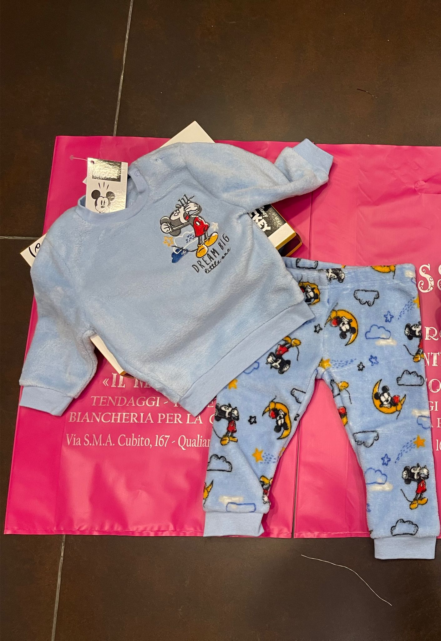 Pigiamini im morbido coral disney