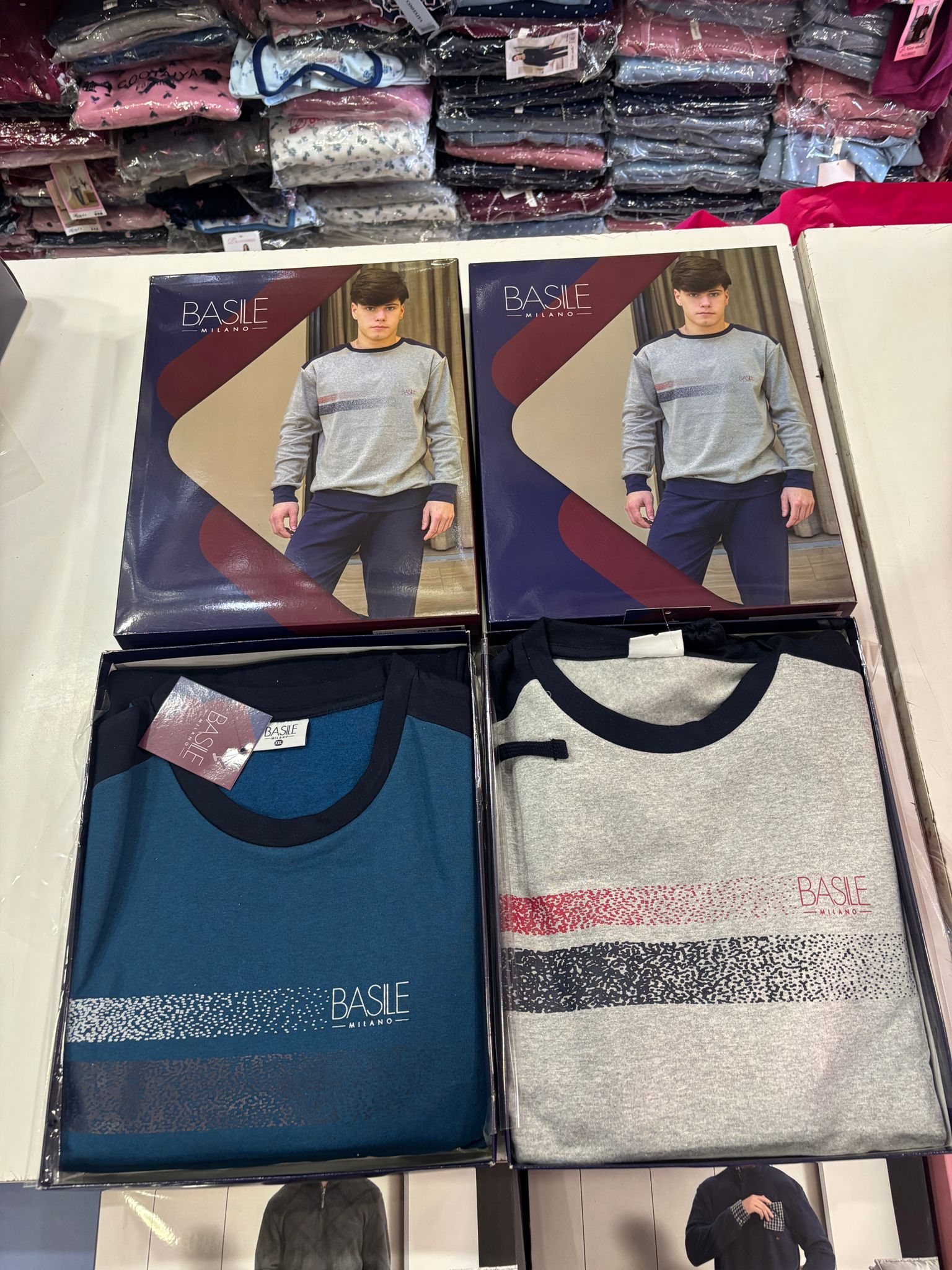 Pigiama basile uomo caldo cotone felpato fasce al petto con laccio in vita