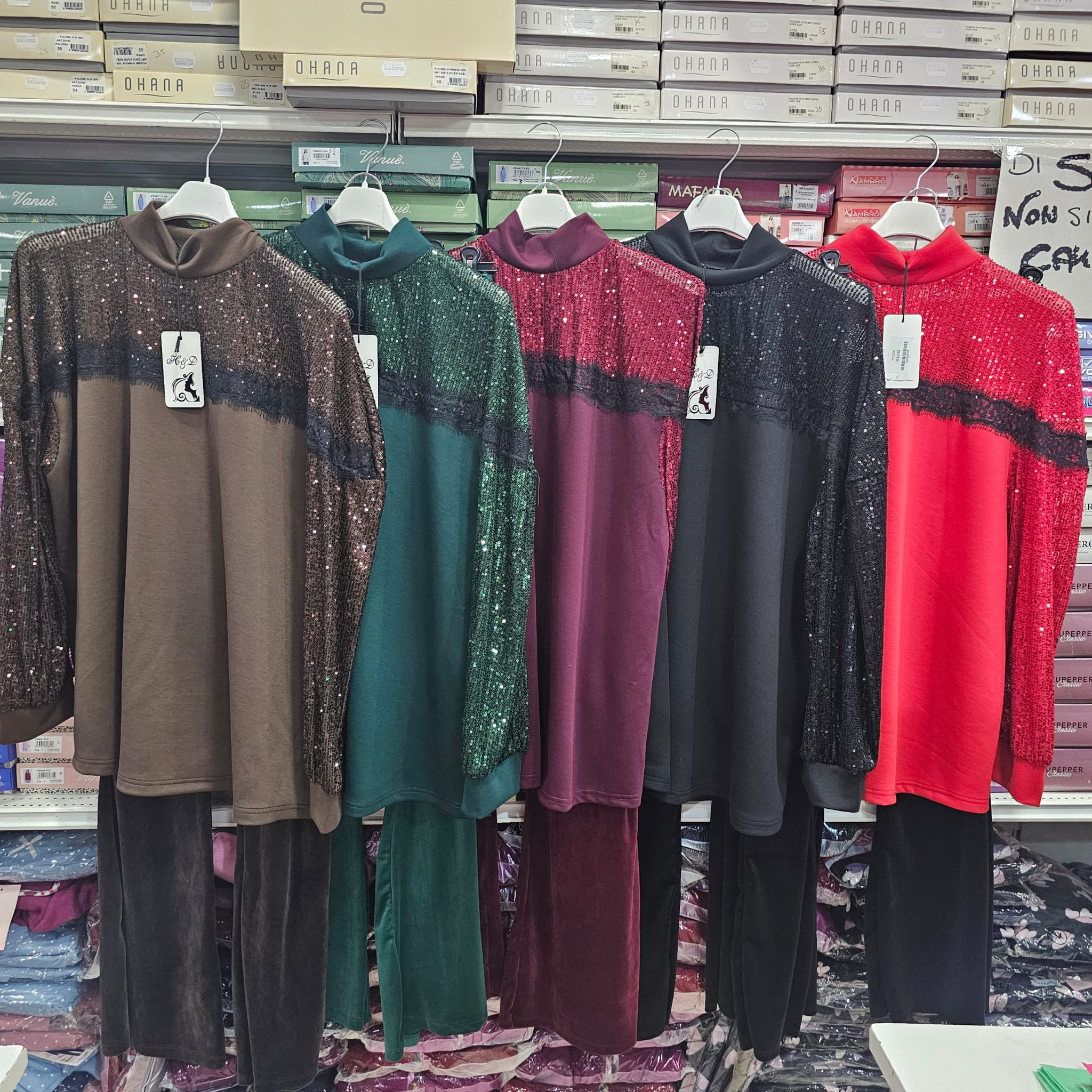 Completo de lux con pantalone velluto zampa