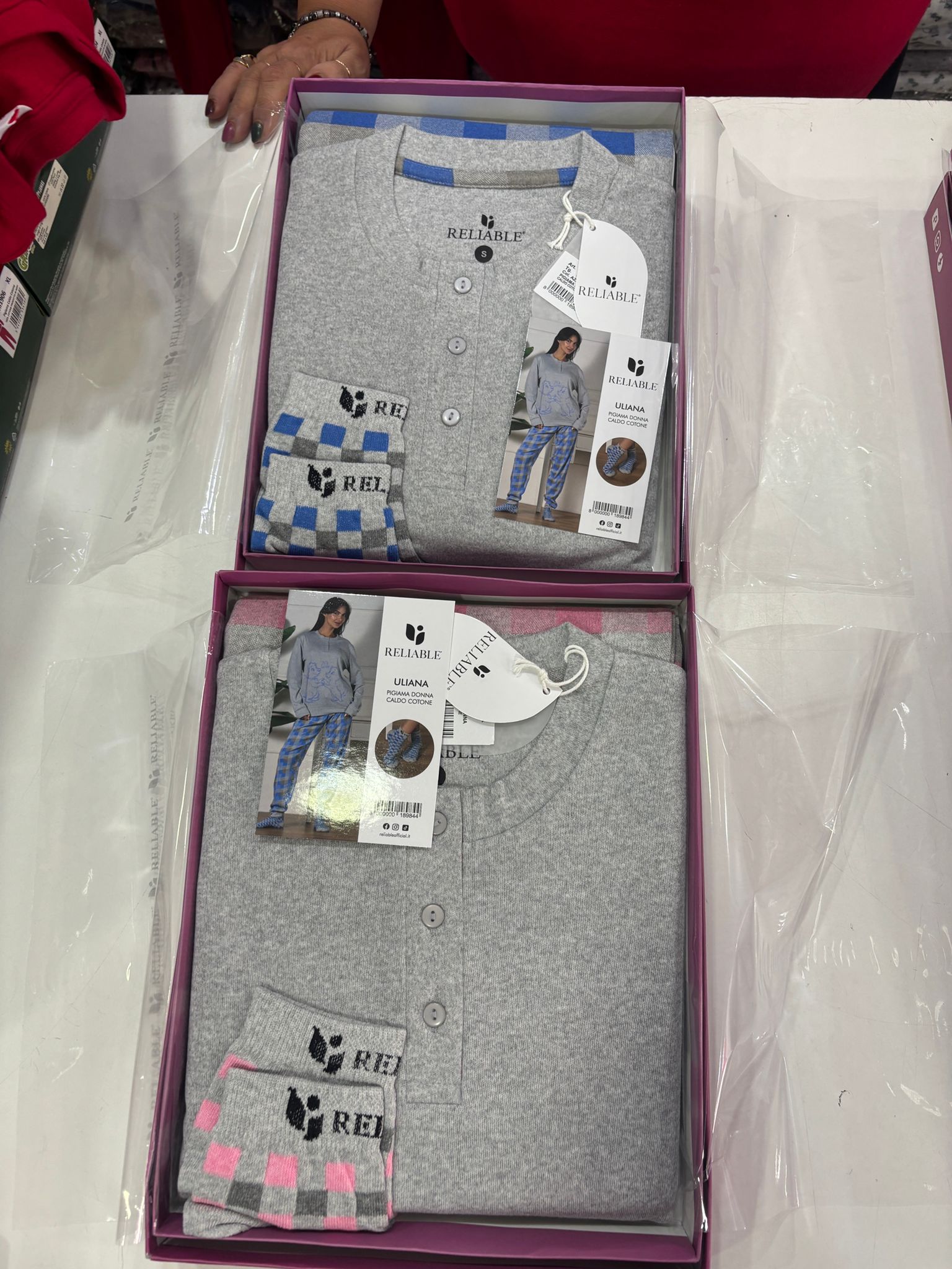 Pigiama caldo cotone calzini omaggio reables Art. Uliana