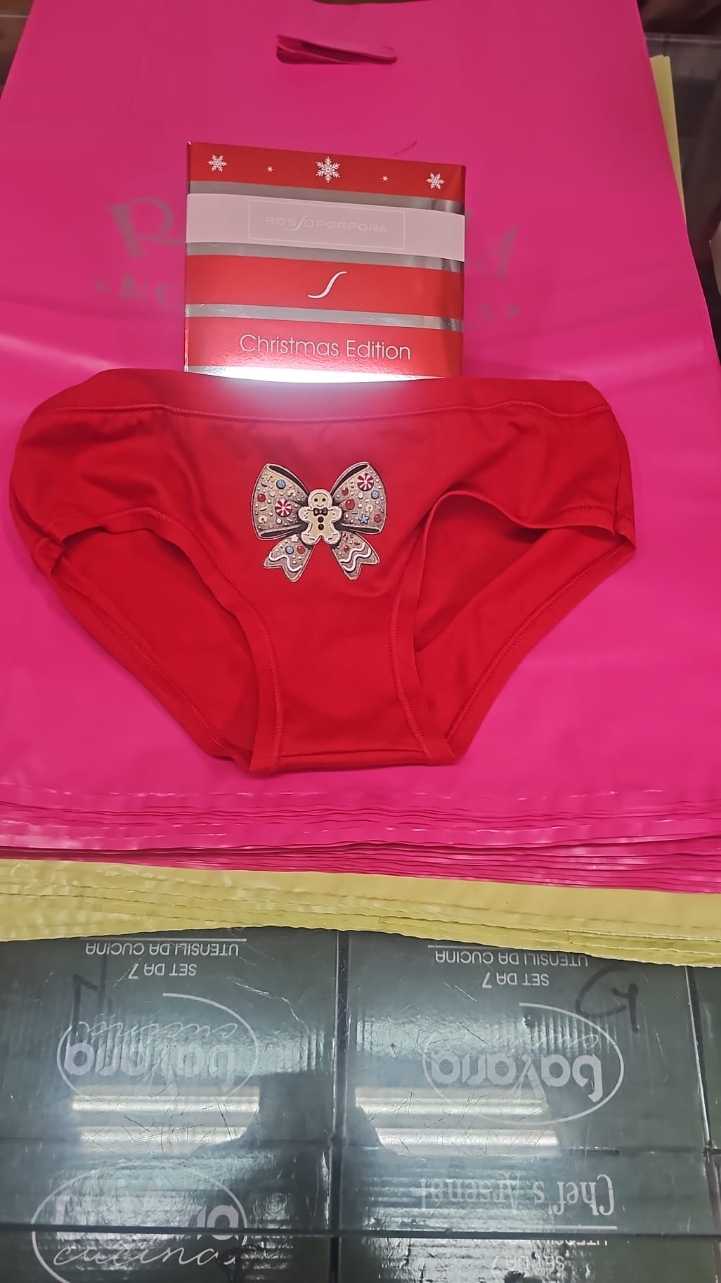 Slip rosso bimba