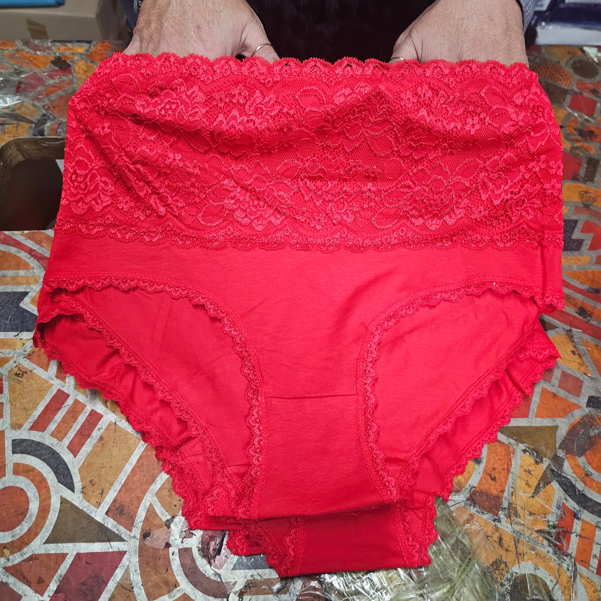 Slip donna curvy pizzo/cotone