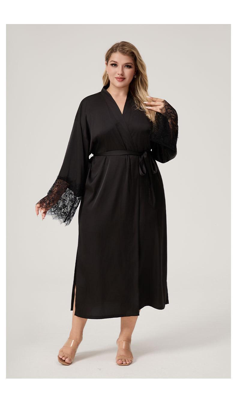 Vestaglia raso e pizzo