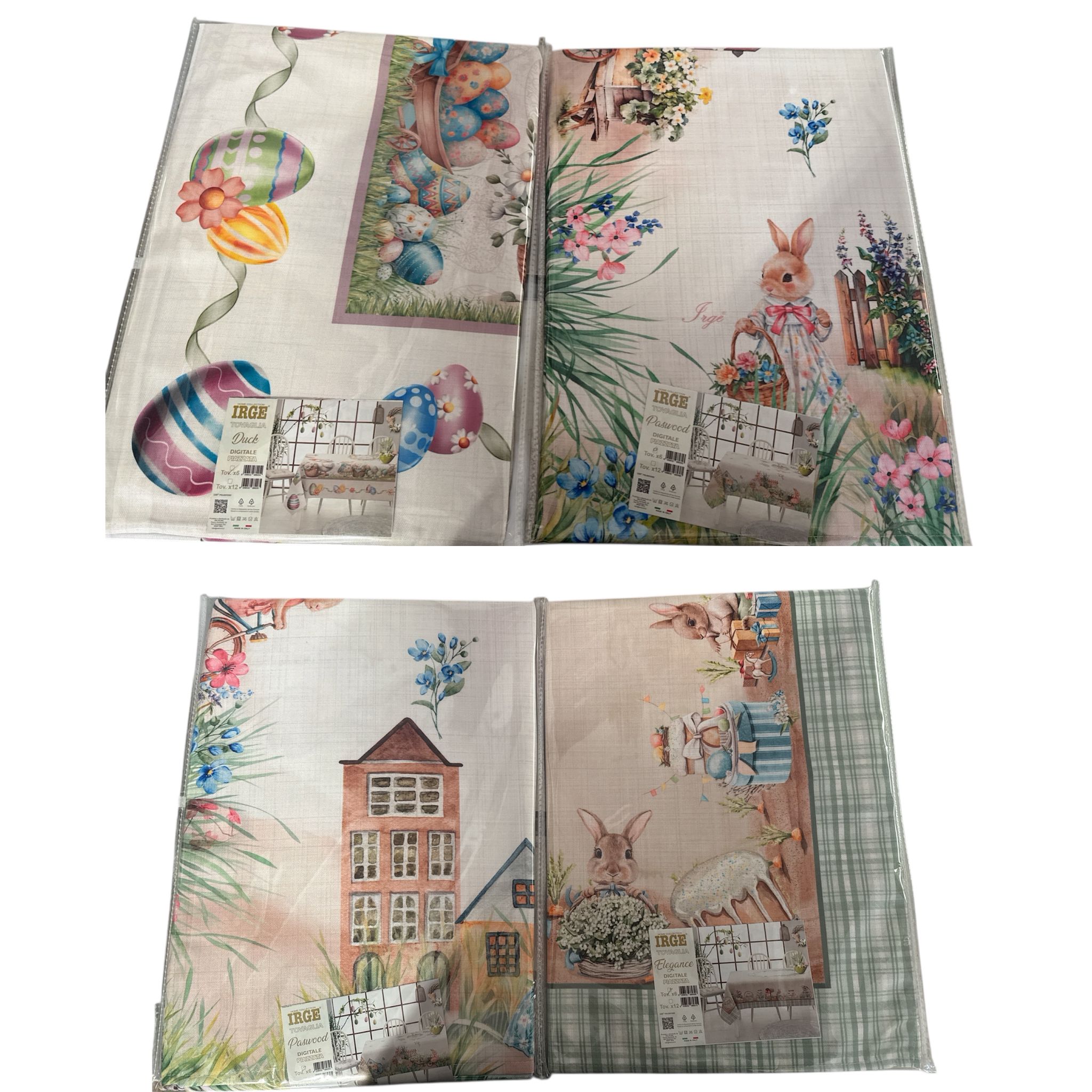 Tovaglia digitale in twill pasquale irge