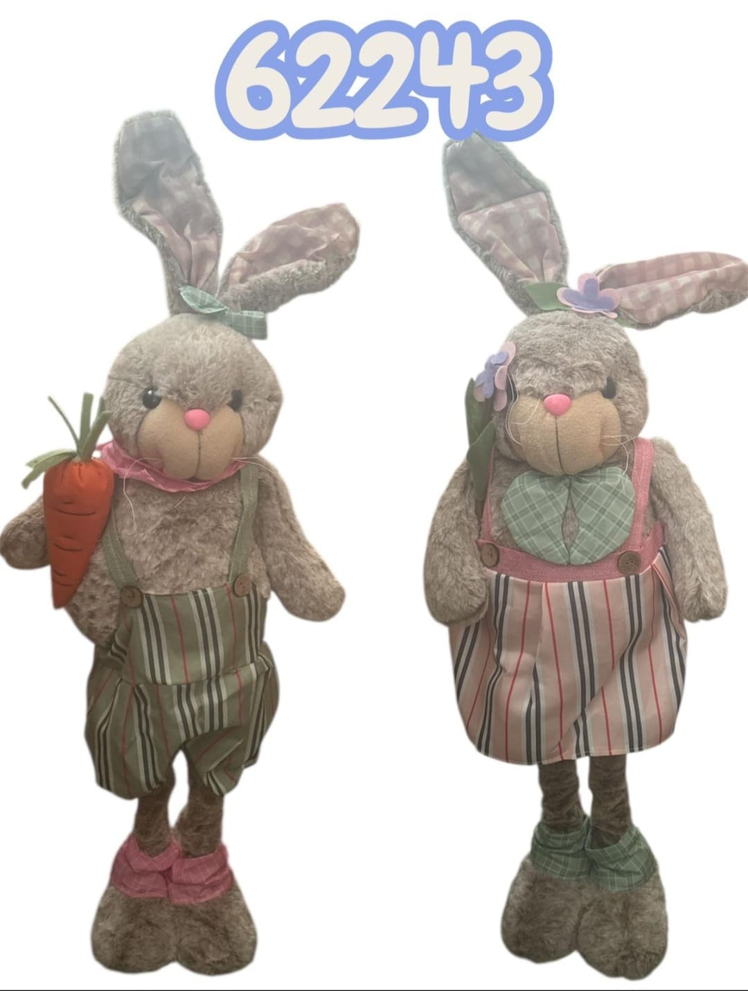 Coniglio pasquale allungabile fino 95cm