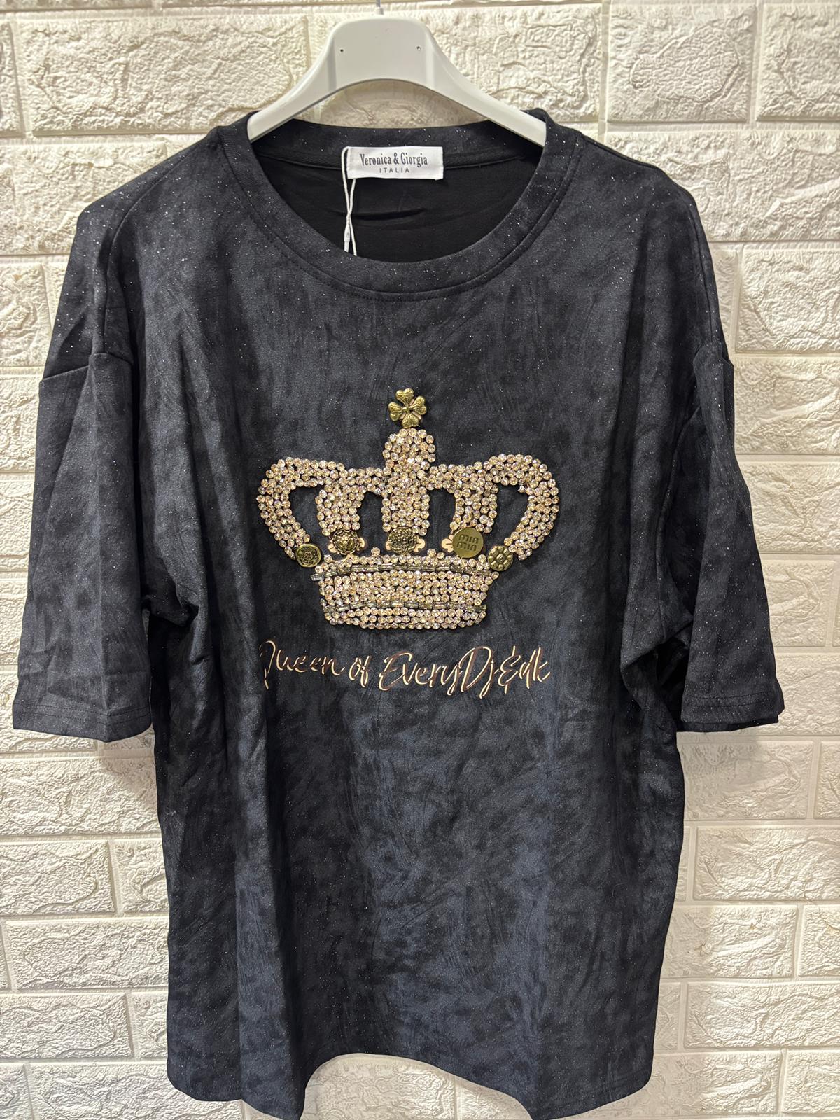 Maglia queen francese con corona gioiello