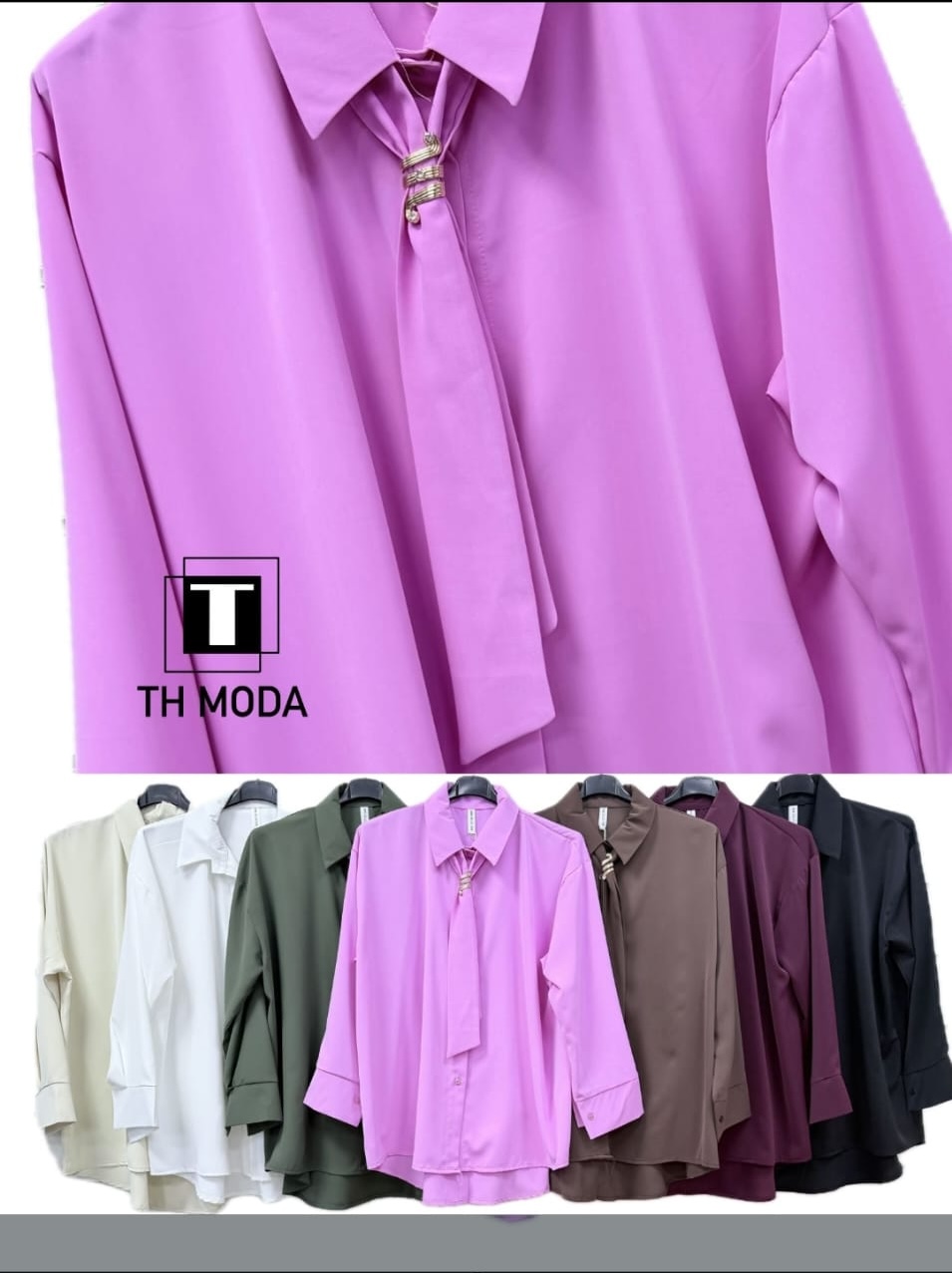 Camicia con cravatta e serpentino