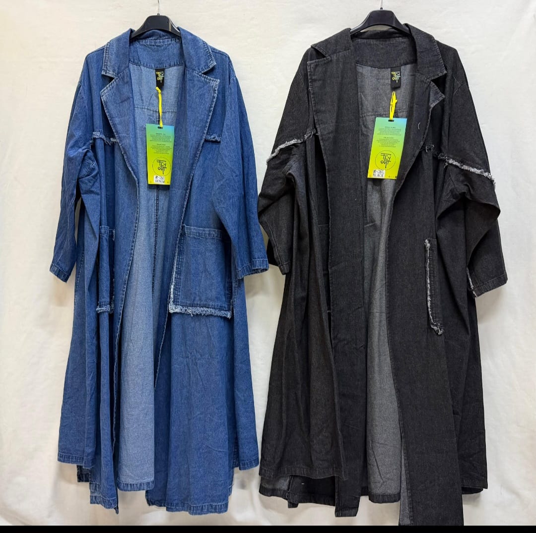 Trench jeans novità oversize