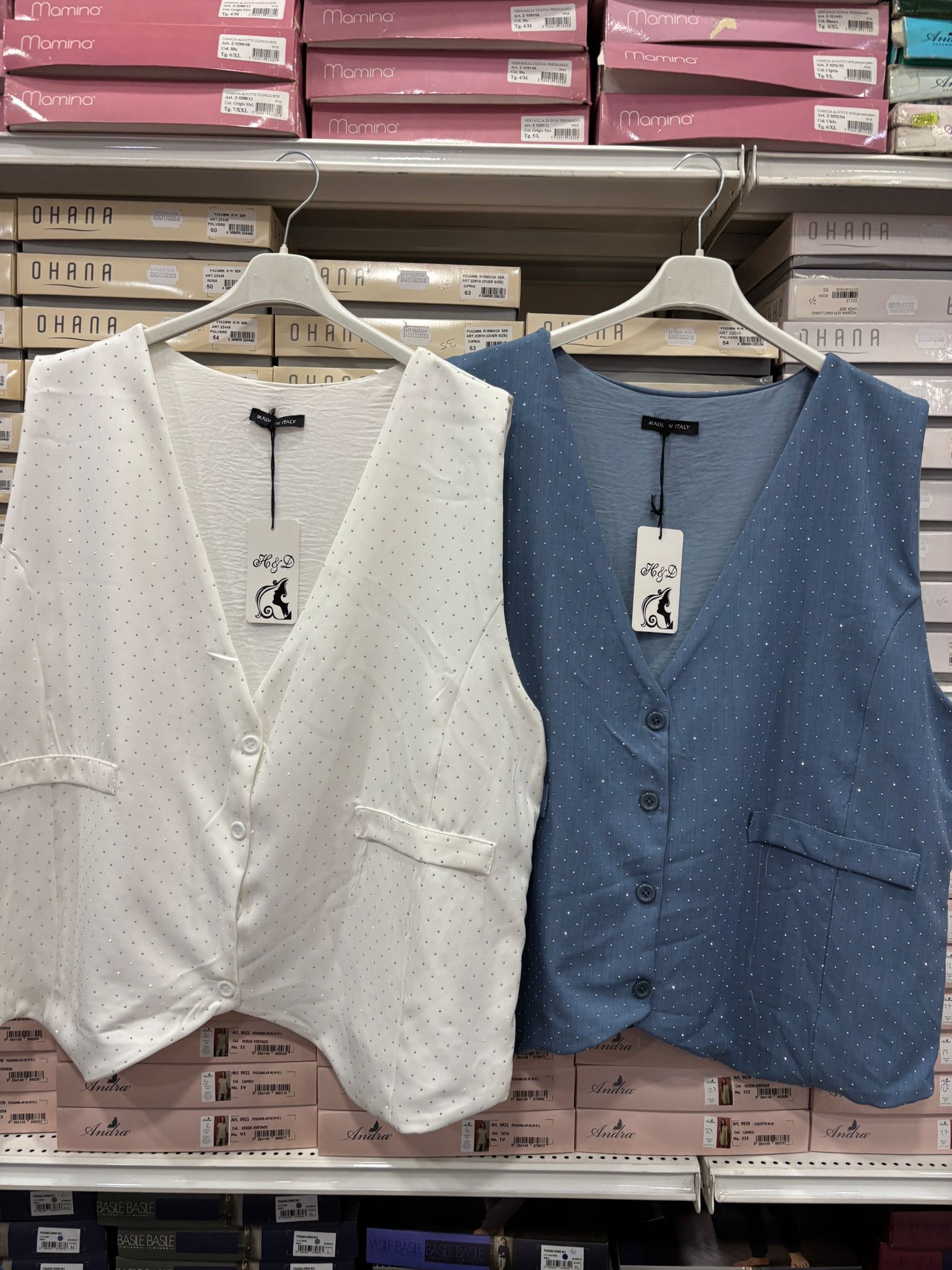 Panciotto brillantini tg unica