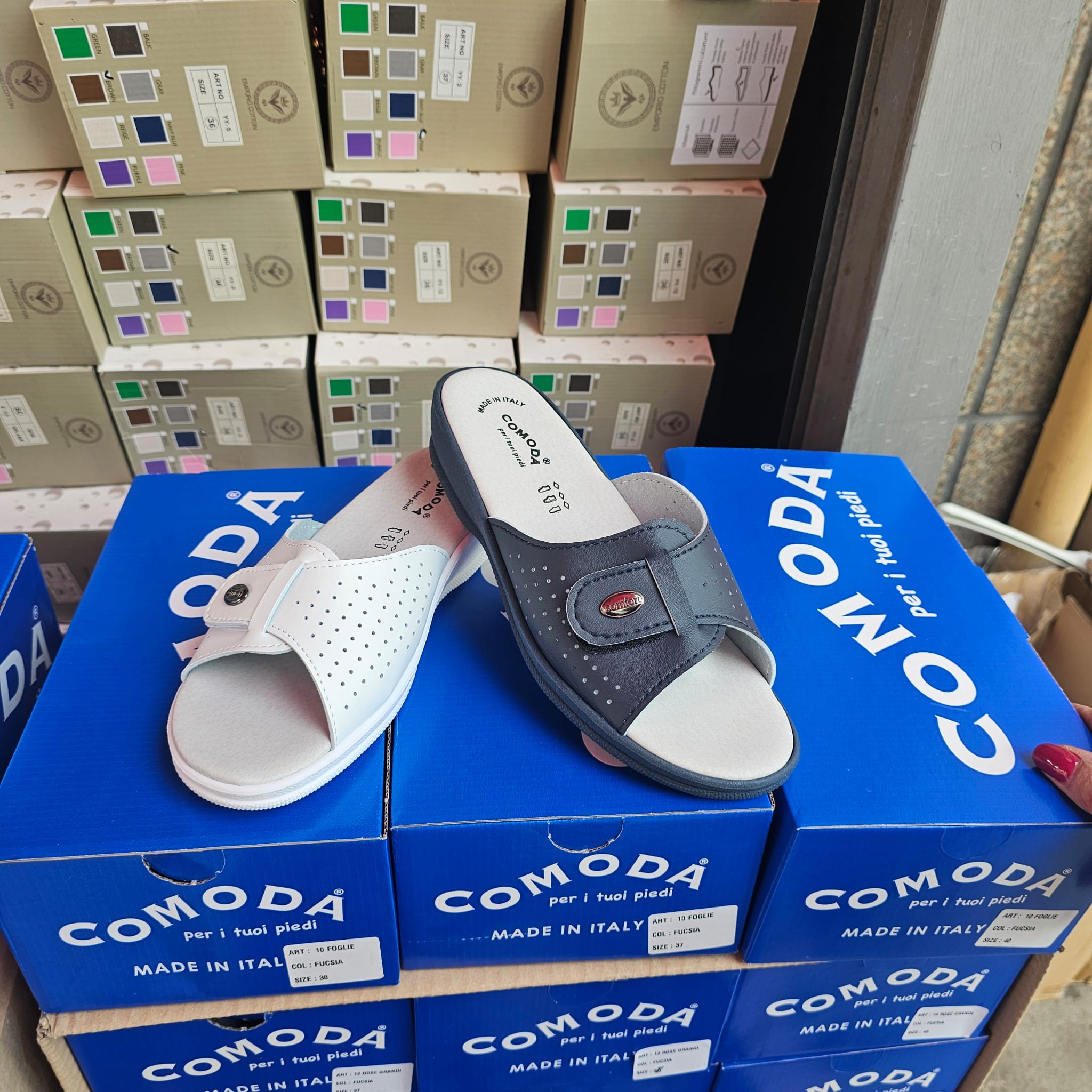 Pantofola donna strappo sanitaria