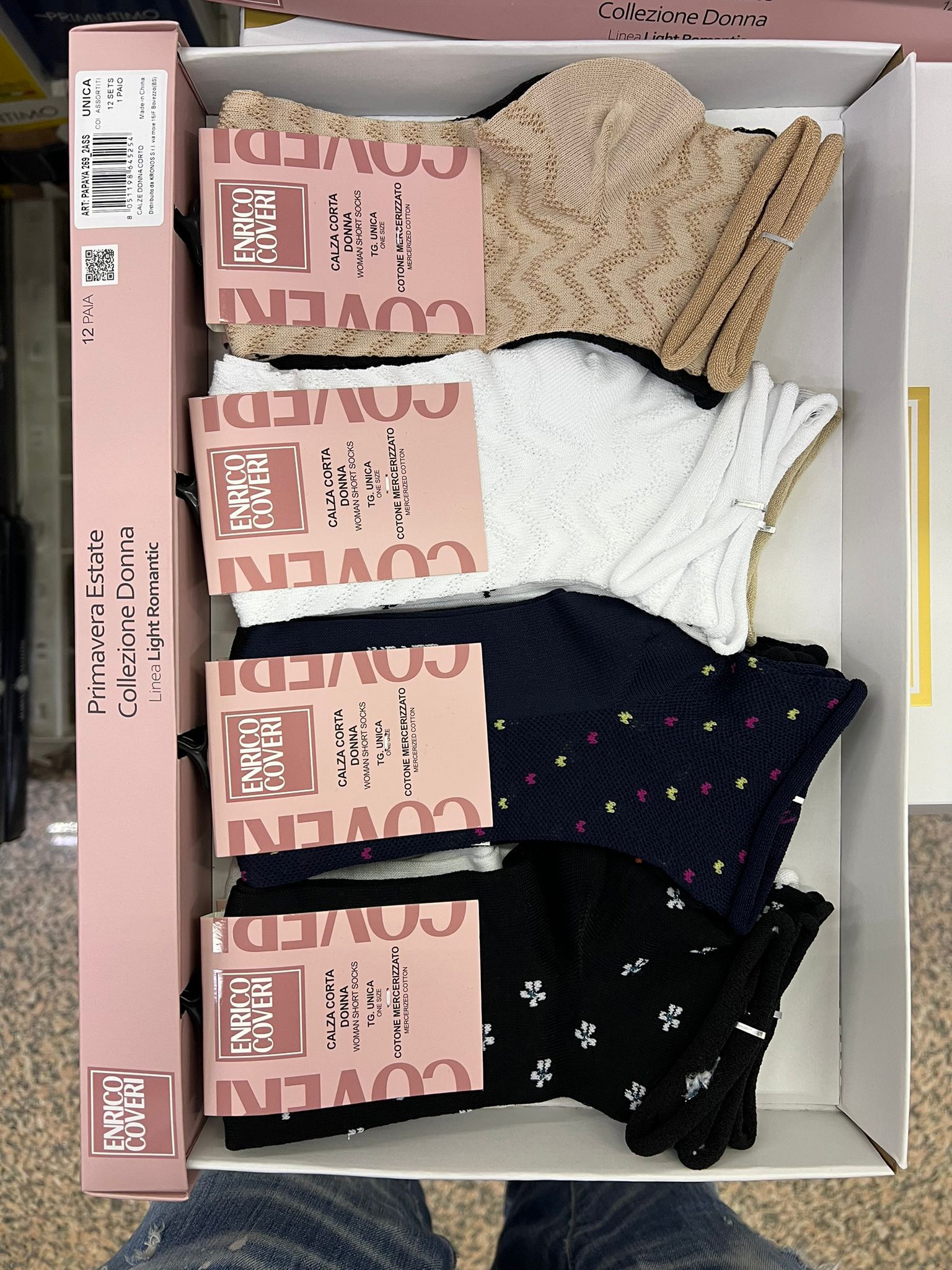 Set Calzini donna in cotone coveri