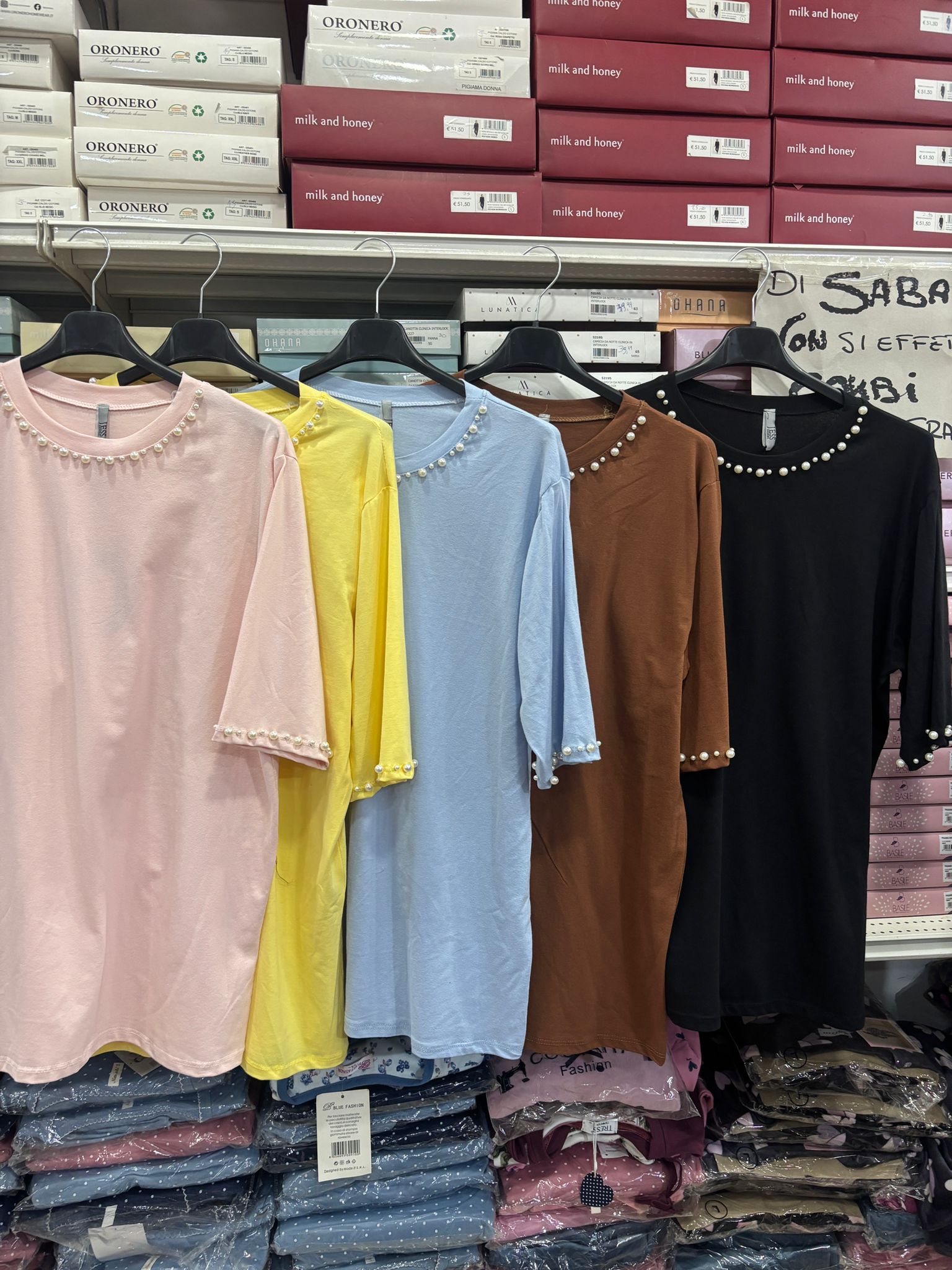 Maglia perline vestibilità dalla 50-60 in cotone