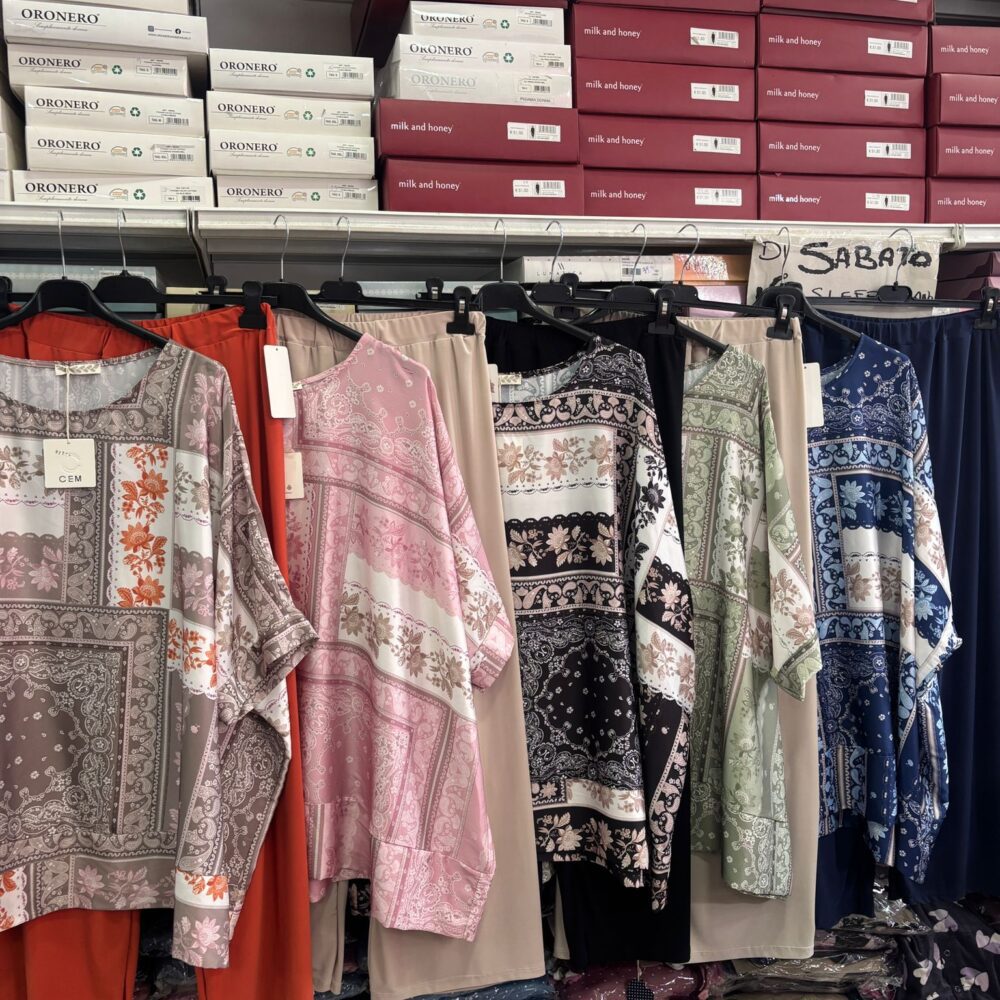 Completo oriente in raso saten - blu