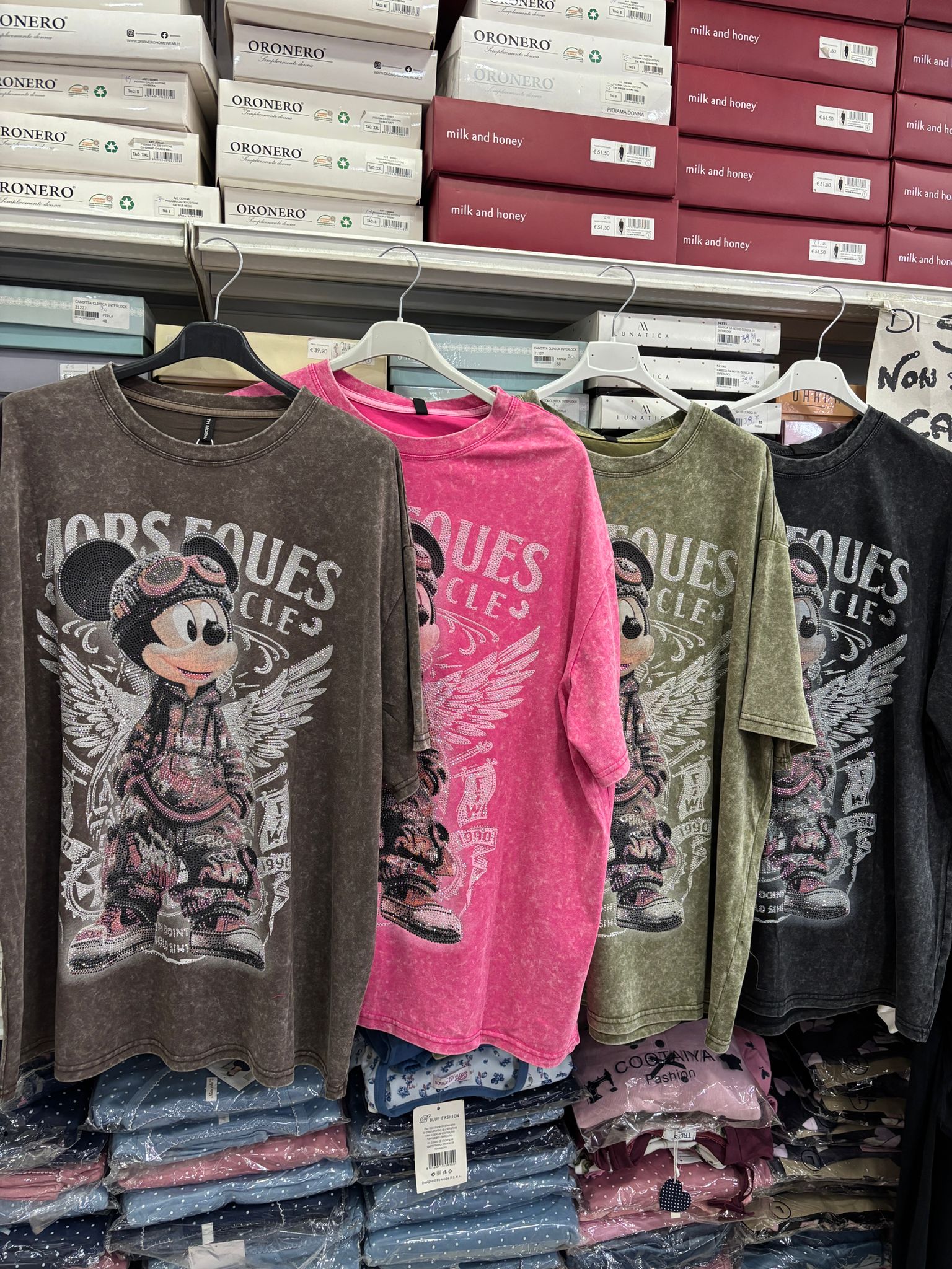 Maglia francese topino strass