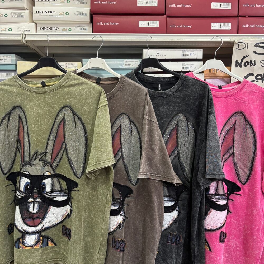 Maglia bags francese strass - nera