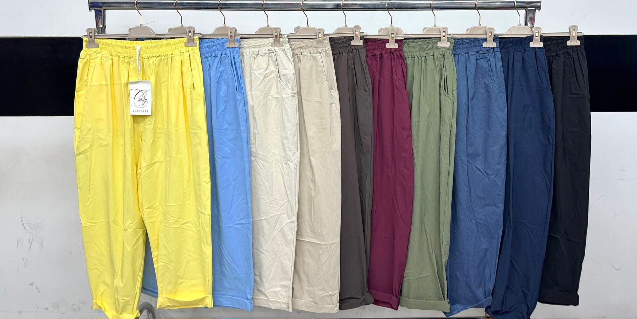 Pantalone carrettiere con tasche dietro in cotone qualità top