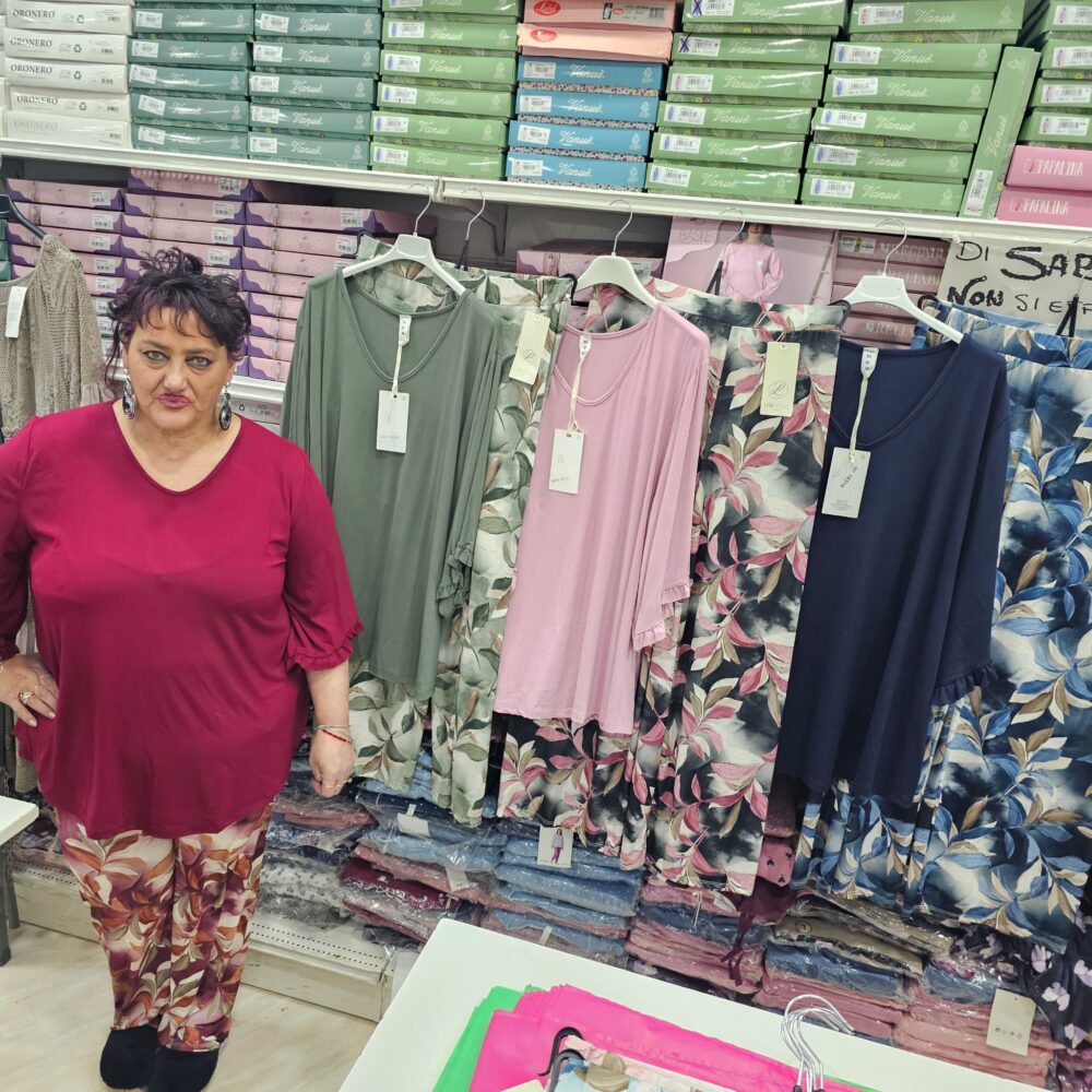 Completo flower in viscosa tg unica - borgogna