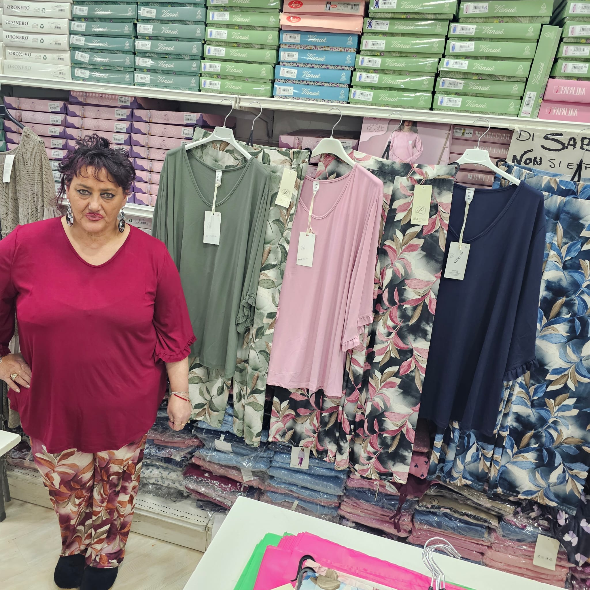 Completo flower in viscosa tg unica