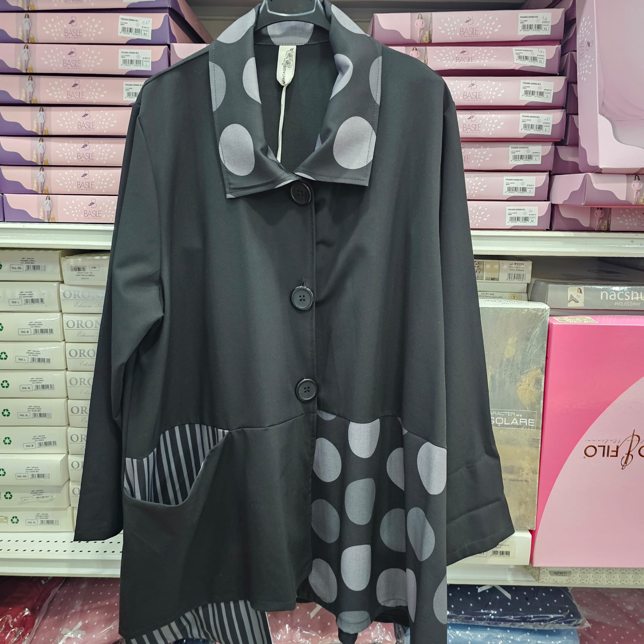 Giacca pois grandi modello prada