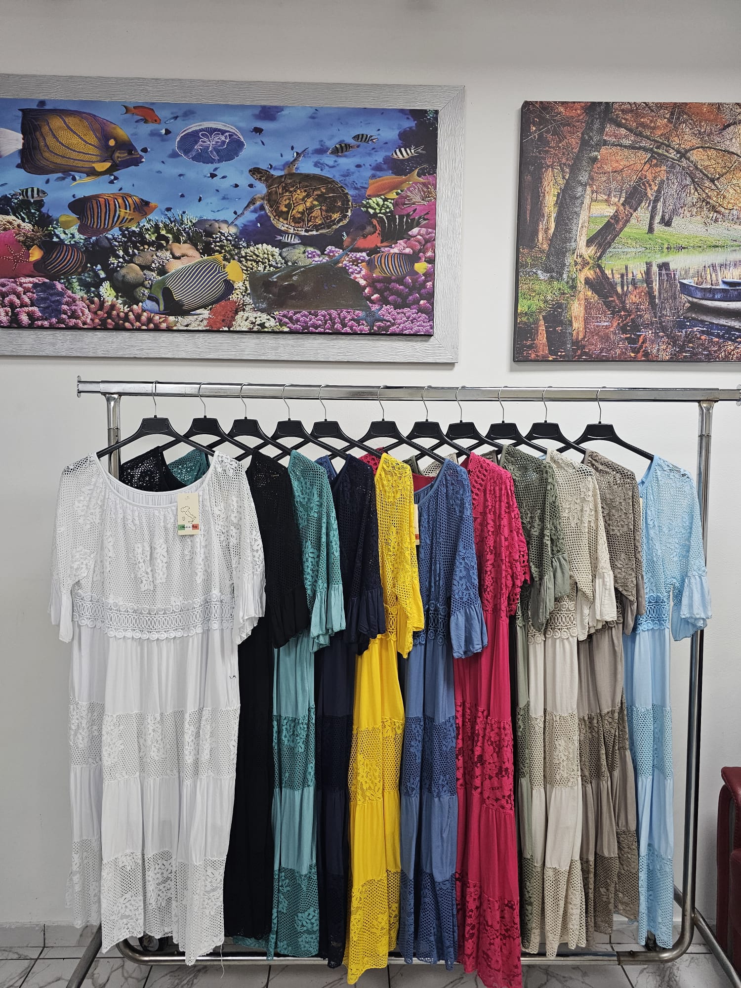 Vestito indiano con pizzo foderato