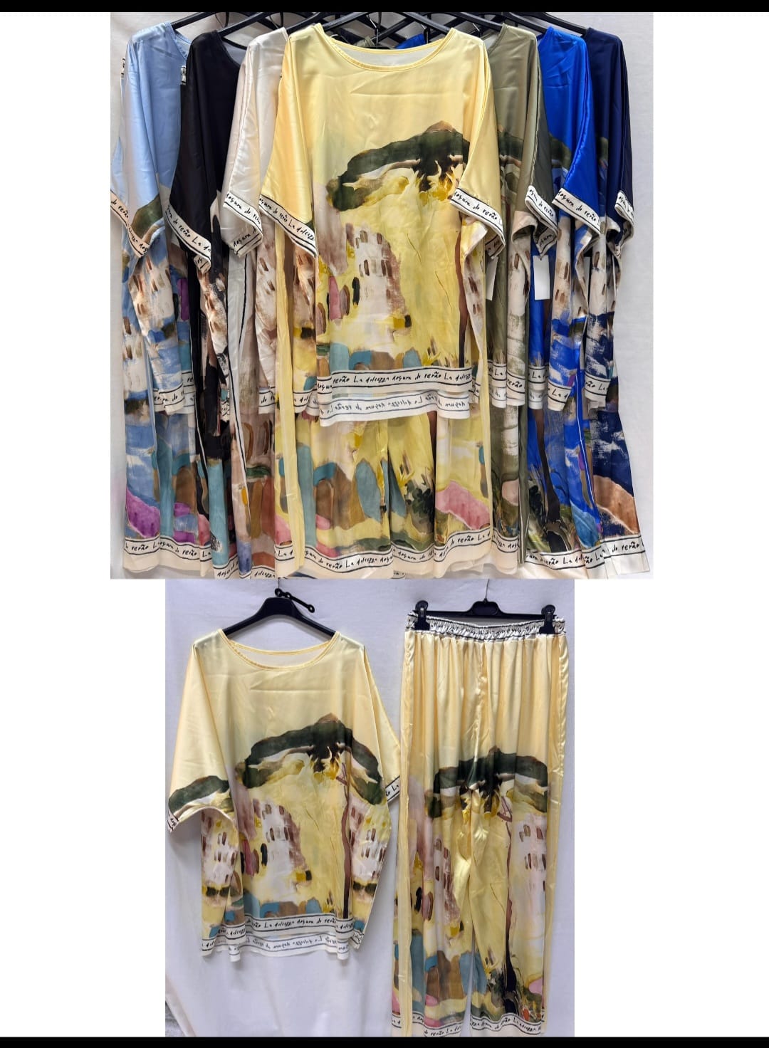 Completo mondo in raso saten