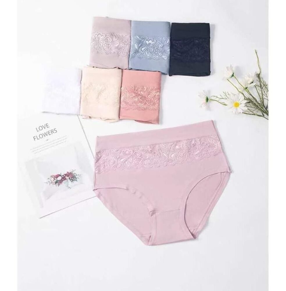 Slip donna vita alta modal pizzo - XL