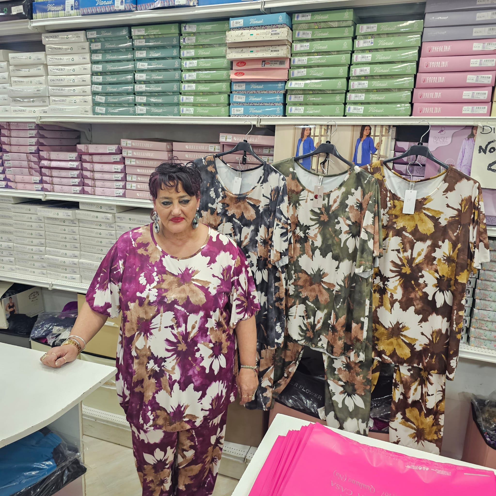 Completo fiorilu in viscosa top quality