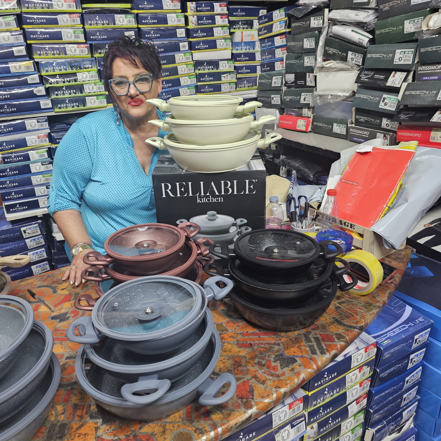 6 Tegami antiaderente