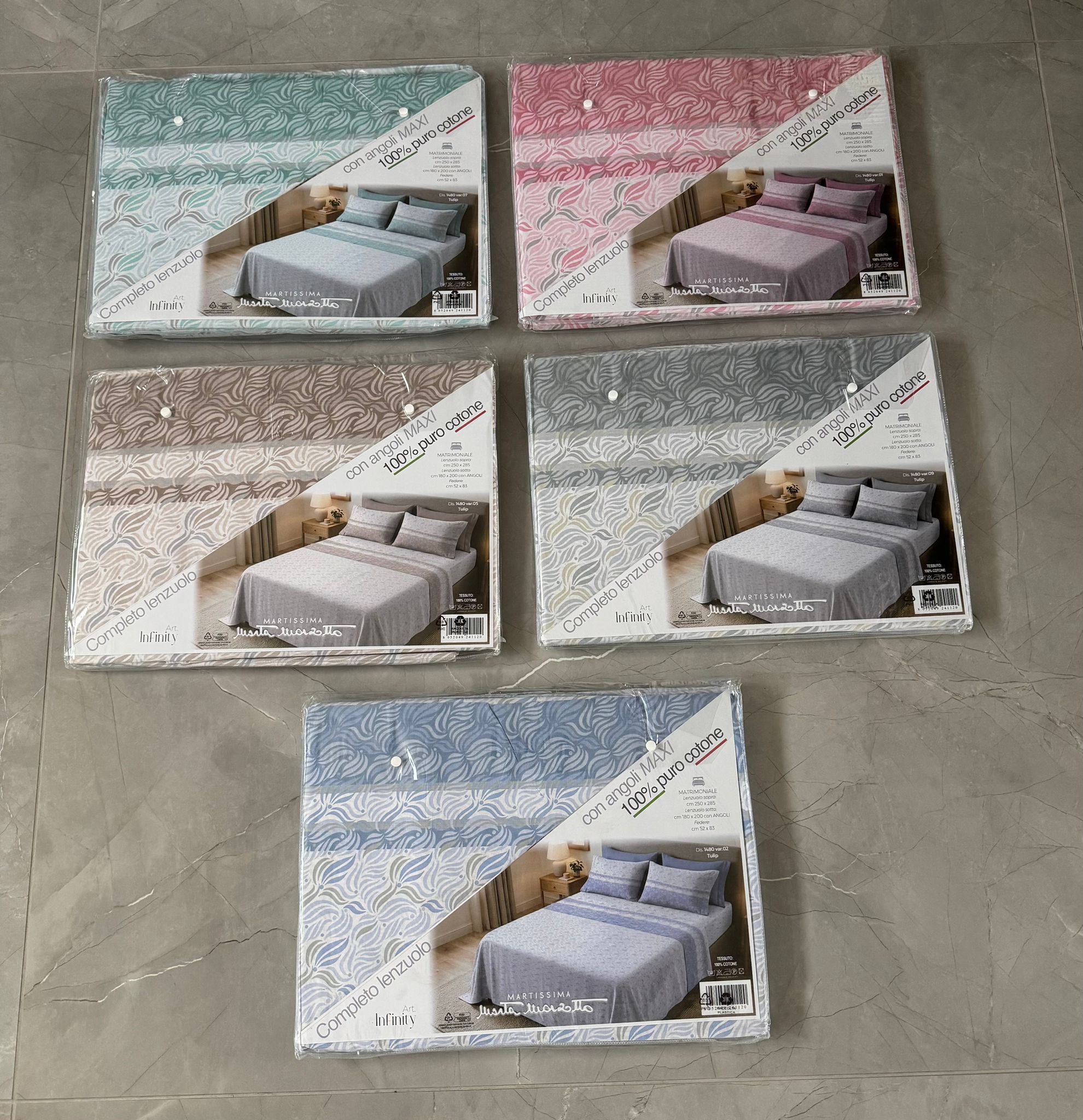 Lenzuola con disegno tecno matrimoniali marta marzotto sotto sopra 2 federe